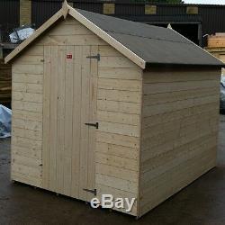 12x6 Apex Garden Shed T&G Throughout Best Value Untreated Hut Windowless 14mm