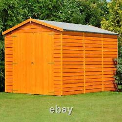 12x6 Overlap Double Door No windows Garden Storage Outdoor Wooden Shed