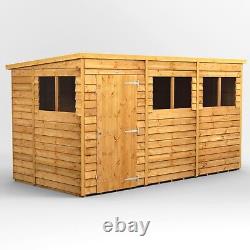 12x6 Power Overlap Pent Garden Shed B Grade Available Now