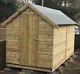 12x6 Pressure Treated Wooden Garden Shed, Brand New Tongue and Groove Cladding