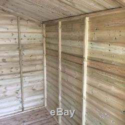 12x6 Pressure Treated Wooden Garden Shed, Brand New Tongue and Groove Cladding