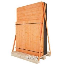 12x6 Wooden Modular Tongue & Groove Pent Garden Shed Single Door