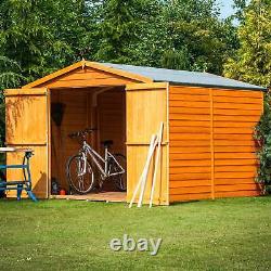 12x8 Overlap Double Door No windows Garden Storage Outdoor Wooden Shed