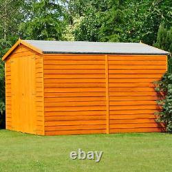 12x8 Overlap Double Door No windows Garden Storage Outdoor Wooden Shed