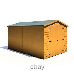 12x8 Overlap Double Door No windows Garden Storage Outdoor Wooden Shed