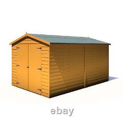 12x8 Overlap Double Door No windows Garden Storage Outdoor Wooden Shed