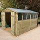 12x8 PRESSURE TREATED WOODEN GARDEN SHED NEW UN USED 12ft x 8ft SHEDS 12 x 8