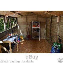 12x8 PRESSURE TREATED WOODEN GARDEN SHED NEW UN USED 12ft x 8ft SHEDS 12 x 8