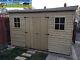 12x8 Pent Garden Shed Workshop Tanalised 16mm T&G Pressure Treated Best Quality