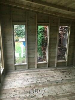 12x8'Statesman Mancave' Heavy Duty Wooden Garden Shed/Workshop/Summerhouse