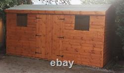 14'X6' Wooden Garden Shed Heavy Duty DELIVERED & INSTALLED T&G 13mm Timber Hut