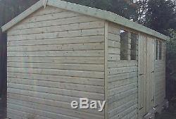 14 x 8 19mm Tanalised & Pressure Treated T&G Apex Garden Shed