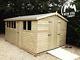 14x10 Heavy Duty'Katy' Tanalised Apex Wooden Garden Shed, Sheds, Workshop