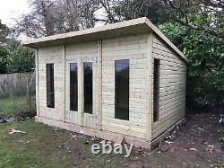 14x10'Roseberry Summerhouse' Heavy Duty Wooden Garden Shed/Summerhouse