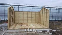 14x10 Shed Apex 13mm T/g, Tan Extra Height 10 3x2 Cls Frame 19mm T/g Floor
