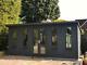 14x10 Sherwood Log Cabin Pent Tanalised Summerhouse Garden Room Office Shed