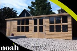 14x12'Frederick' Heavy Duty Wooden Garden Summerhouse/Shed/Workshop/Garage
