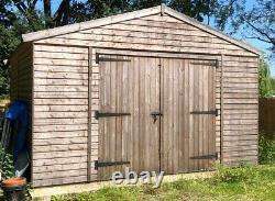 14x14 Large Garden Shed Heavy Duty Pressure Treated Tool Bike Storage building