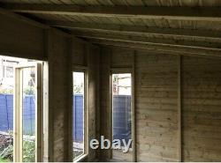 14x6'Don Morris' Wooden Garden Room Summerhouse/Studio/Shed HeavyDuty Tanalised