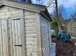14x8'Alton Workshop' Heavy Duty Wooden Garden Shed/Workshop/Garage Tanalised