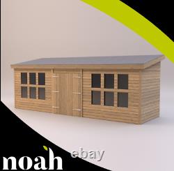 14x8'Winchester Garden Shed' Heavy Duty Wooden Workshop/Summerhouse Tanalised