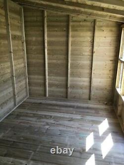 14x8'Winchester Garden Shed' Heavy Duty Wooden Workshop/Summerhouse Tanalised