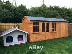 16X8 summer house, shed, multi building with partition, wooden garden building