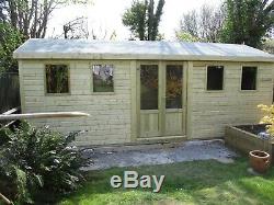 16 x 10 19mm Tanalised APEX DULUXE HEAVY DUTY Garden Room/shed Malvern range
