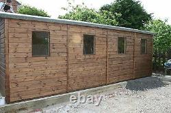 16 x 12 Heavy Duty Scampton t&g Wooden Garage Timber Workshop Garden Shed