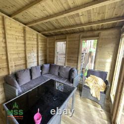 16 x 8ft Pent Summerhouse Combi Apex and Summer House Shed Combos