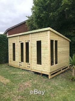 16x10'Don Morris Summerhouse' Heavy Duty Wooden Garden Shed/Summerhouse