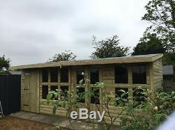 16x10'Frederick' Heavy Duty Wooden Garden Summerhouse/Shed/Workshop/Garage D&F