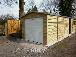 16x10 Heavy Duty Digby Remote Door Wooden Garage Timber Workshop Garden Shed
