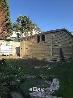 16x10 Shed, workshop, summerhouse, garden building, tanalised timber