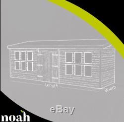 16x10'Winchester' Wooden Garden Shed/Workshop/Summerhouse Heavy Duty Tanalised