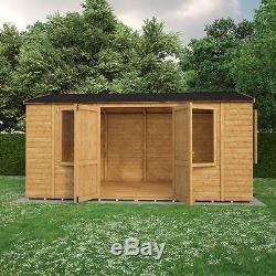 16x10 Wooden Garden Shed Premium Heavy Duty T&G Shiplap Workshop Outdoor Storage