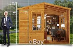 16x10 Wooden Garden Shed Premium Heavy Duty T&G Shiplap Workshop Outdoor Storage