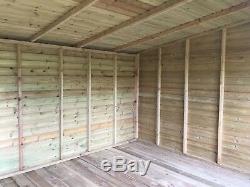 16x6'Statesman Mancave' Heavy Duty Wooden Garden Workshop/Summerhouse Tanalised