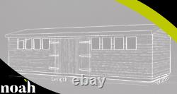 16x8'Don Marino' Heavy Duty Wooden Garden Shed/Studio/Summerhouse Tanalised
