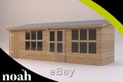 16x8'Frederick' Heavy Duty Wooden Garden Summerhouse/Shed/Workshop/Garage