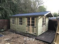 16x8'Georgia' Heavy Duty Tanalised Wooden Garden Shed/Summerhouse/Office