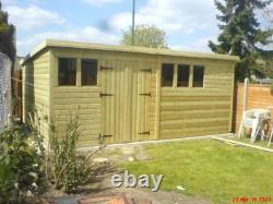 16x8 Shed Pent Tan 19mm T/g, 3x2 Cls Frame, 19mm T/g Floor 13mm T/g Roof