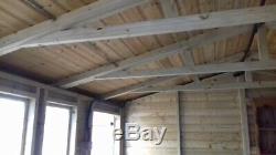 18 ft x 12 ft timber wooden garden room, workshop, store, shed, cabin