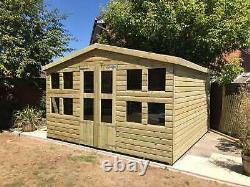 18x10'Lydian Summerhouse' Heavy Duty Wooden Garden Shed/Summerhouse