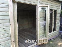 18x10'Statesman Mancave' Heavy Duty Wooden Garden Shed/Workshop/Summerhouse