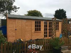 18x10 summer house, shed, multi building with partition, wooden garden building