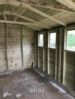 18x8'Hampstead Garage' Heavy Duty Wooden Garden Shed/Workshop/Garage
