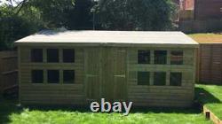 18x8'Winchester Garden Shed' Heavy Duty Wooden Shed/Workshop/Summerhouse