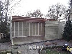 20 x 10 HEAVY DUTY SHED PRESSURE TREATED TANALISED WORK SHOP GARDEN WOODEN SHED