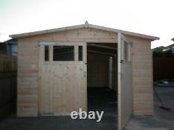 20 x 12 Heavy Duty Coningsby t&g Wooden Garage Timber Workshop Garden Shed